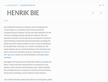 Tablet Screenshot of henrikbie.dk